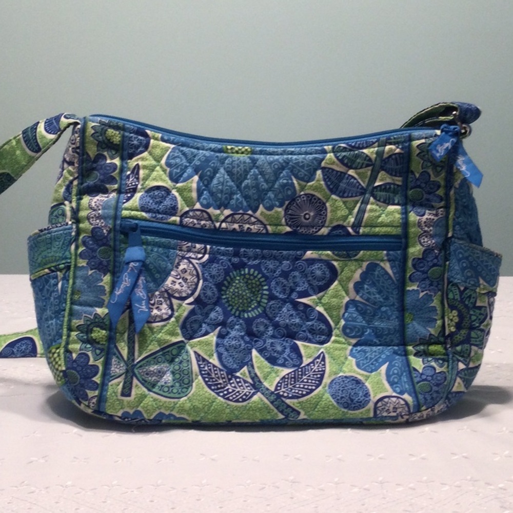 Vera Bradley On The Go Crossbody Doodle Daisy Summer 2014 VGC​